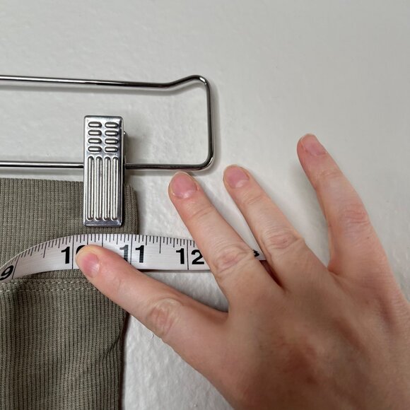 Talentless Womens Ribbed Knit Olive Green Active Biker Shorts XS - Picture 3 of 8